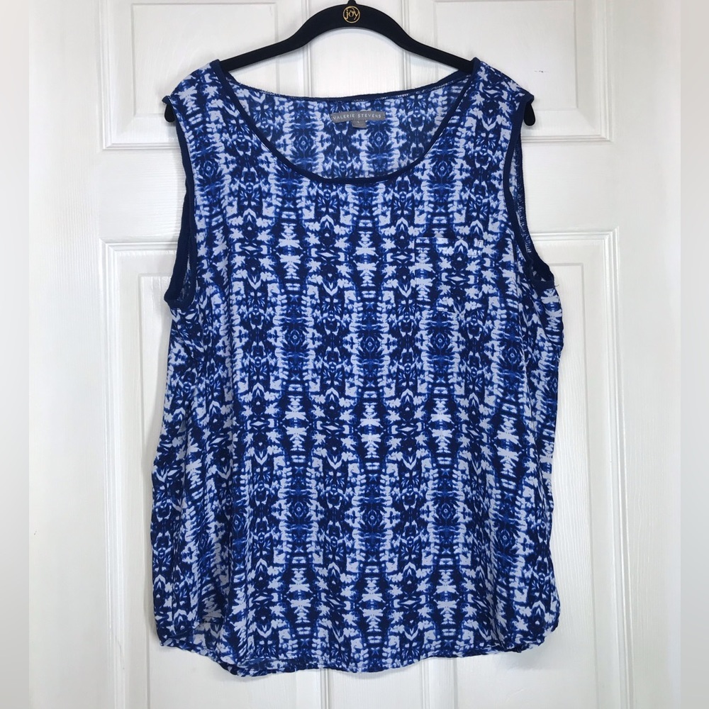 VALERIE Stevens Sleeveless Top Sz. L